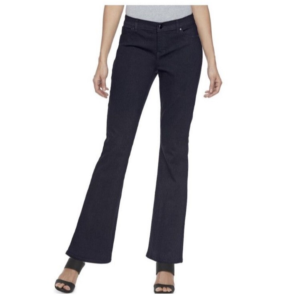 Jennifer Lopez Women's Black curvy bootcut jeans size 0 LONG